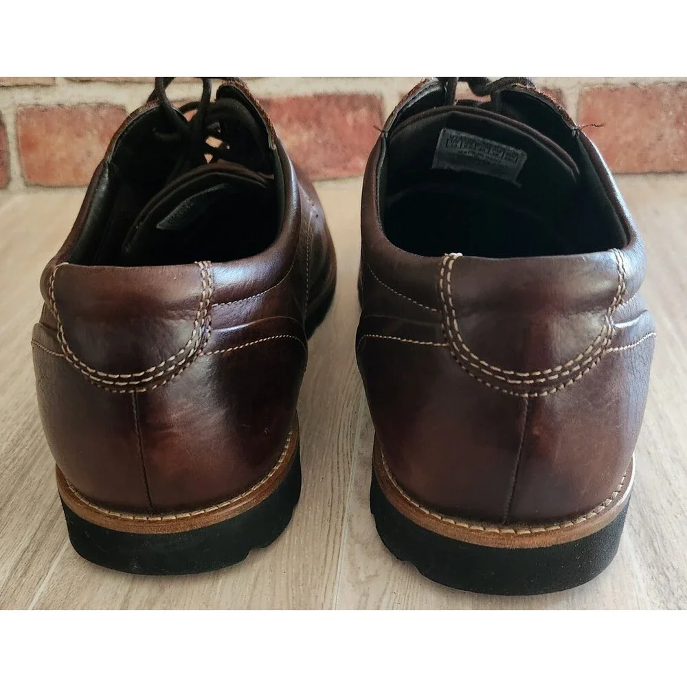Rockport Men's Shoes 10M Brown Leather Lace Up Casual Oxford V74225